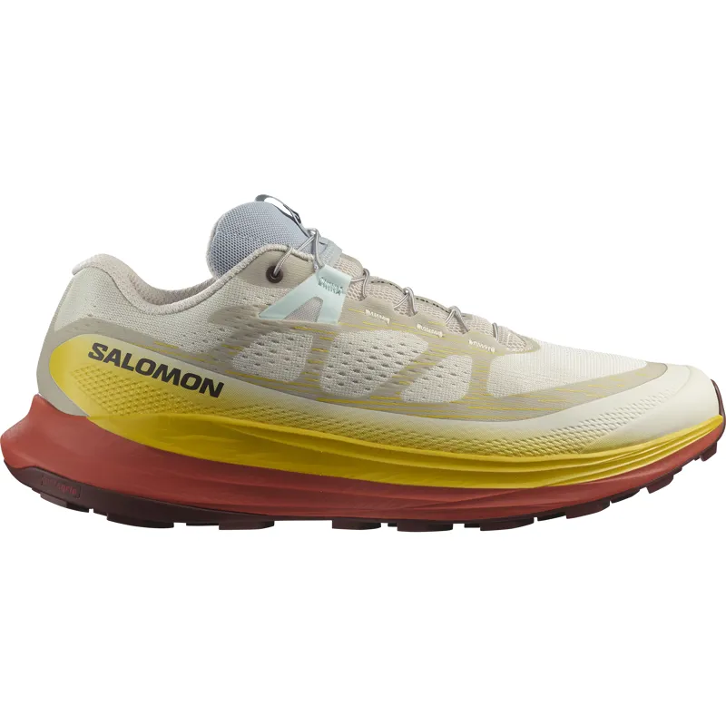 Salomon Ultra Glide 2 Men's Trail Running Shoe in Rainy Day/Freesia/Hot Sauce